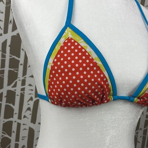 GAP Body rust orange polka dot string bikini - Picture 4 of 12